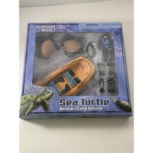 Sea World Rescue Sea Turtle Research And Rescue Toy Moveable Playset
